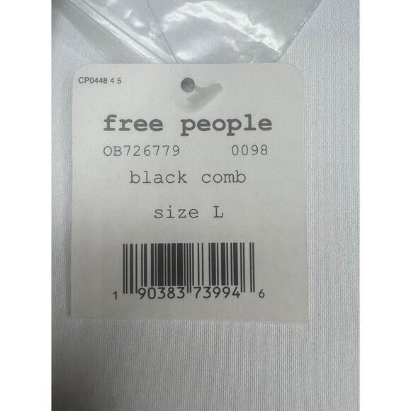 Free People Womens Dock Street Black & Red Boho Floral Ruffle Top Size Large - Picture 10 of 13